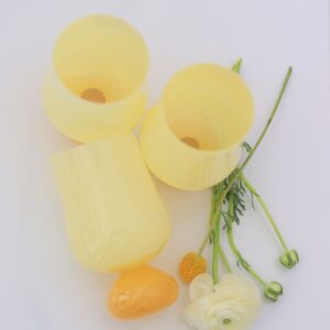 Ball Bottom High Glass - Yellow/6