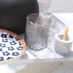 Arch Tumbler - Grey & Gold Rim/6